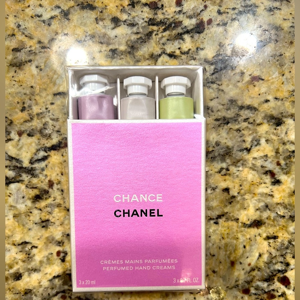 Chanel Chance Perfumed Hand Cream Set - Pink, White, Green